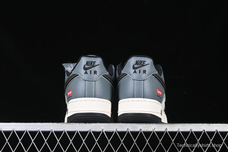 Nike Air Force 1 '07 Low Supreme Collaboration Sneakers in Blue Grey - XZ6188-385