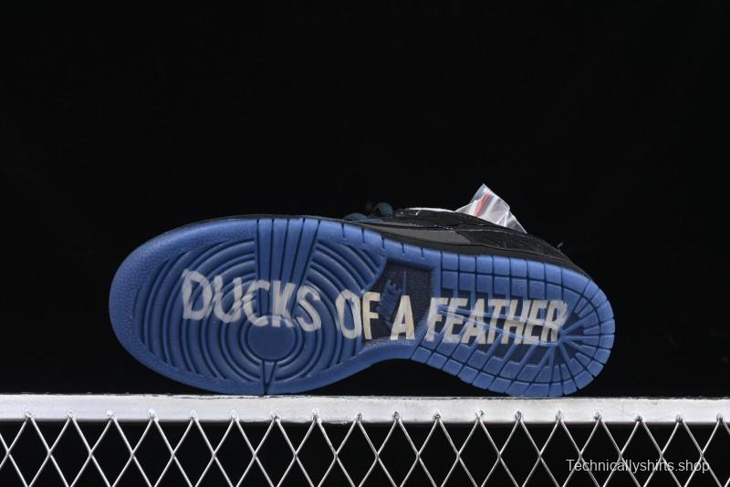 Nike Division Street Dunk Low "Oregon Black" Hidden Colorway Low-Top Casual Sneakers - HV1470-001