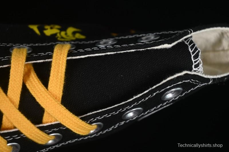 Converse Chuck 1970s High-Top Casual Canvas Sneakers with Classic Graffiti Limited Edition Three-Star Logo - 162050C