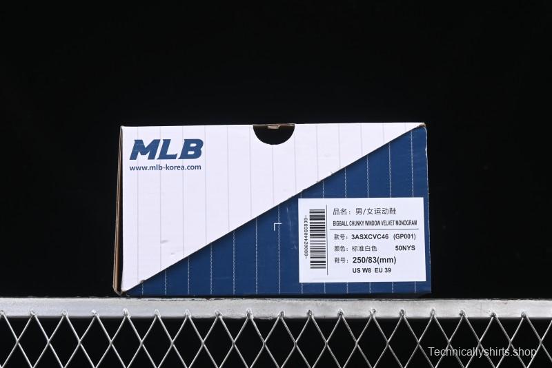 New York Yankees MLB Bigball Chunky Window Velvet Monogram Thick Sole Casual Running Shoes - 3ASXCVC4650NYS
