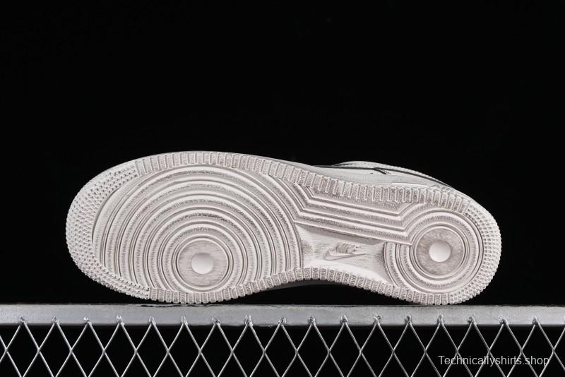 Nike Air Force 1 '07 Low Casual Sneakers with Hemp Rope Laces and Distressed Design - 315122-333