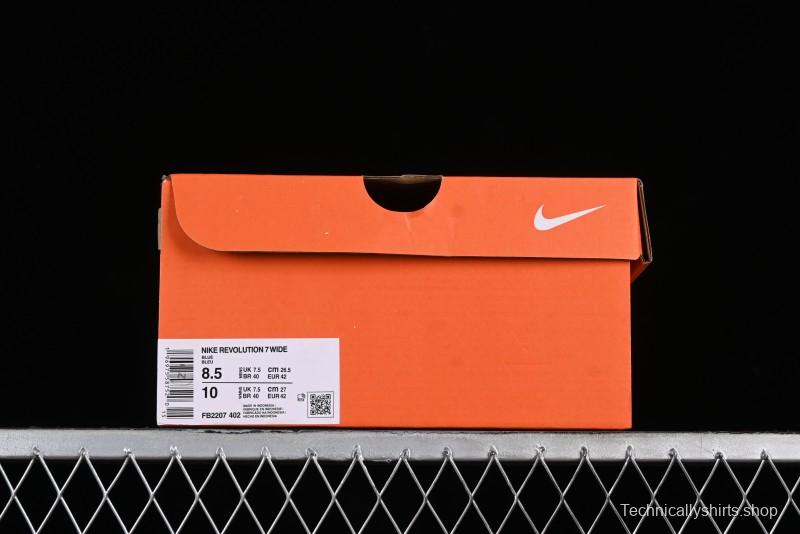 Nike Revolution 7 Wide Low-Top Running Shoes with Breathable Mesh and Durable Cushioning - FB2207-402