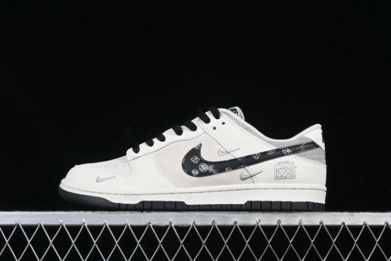 Nike SB Dunk Low Stussy Anniversary Custom Low-Top Casual Skate Shoes - DJ2024-055