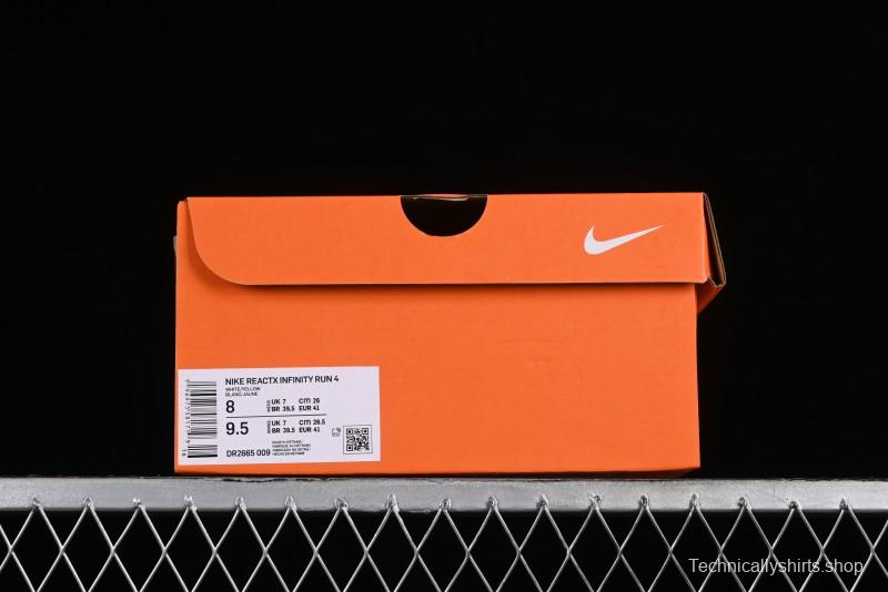 Nike ZoomX Infinity Run 4 Professional Cushioned Running Shoes with Knit Upper - DR2665-009