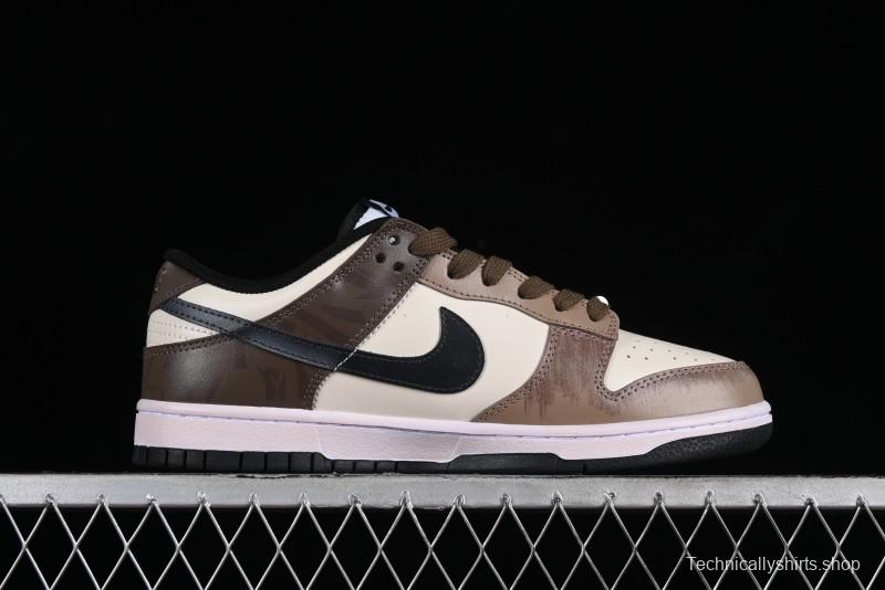 Nike Dunk Low Panda Prank Street Racing Electro Rust Distressed SB Strap Low-Top Casual Sneakers - DD1391-100