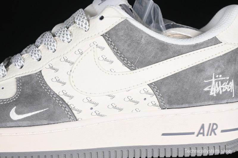 Nike Air Force 1 '07 Low Stussy Minimalist Grey Low-Top Casual Sneakers - XZ6188-672