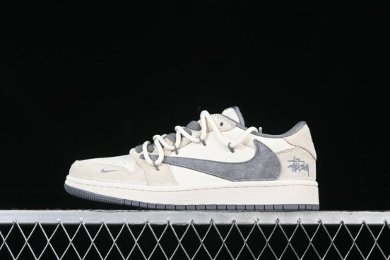 Nike Travis Scott x Fragment Design x Air Jordan 1 Low OG SP AJ1 Stussy Collaboration - DM9288-004