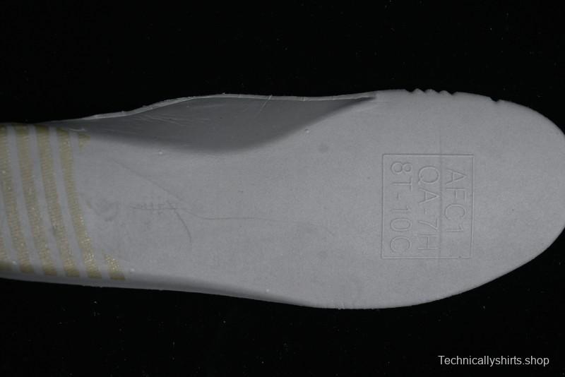 Nike Air Force 1 '07 Low Witch Collaboration Custom Leather Sneakers with Skull Design and Gradient White-Blue - CW2288-111