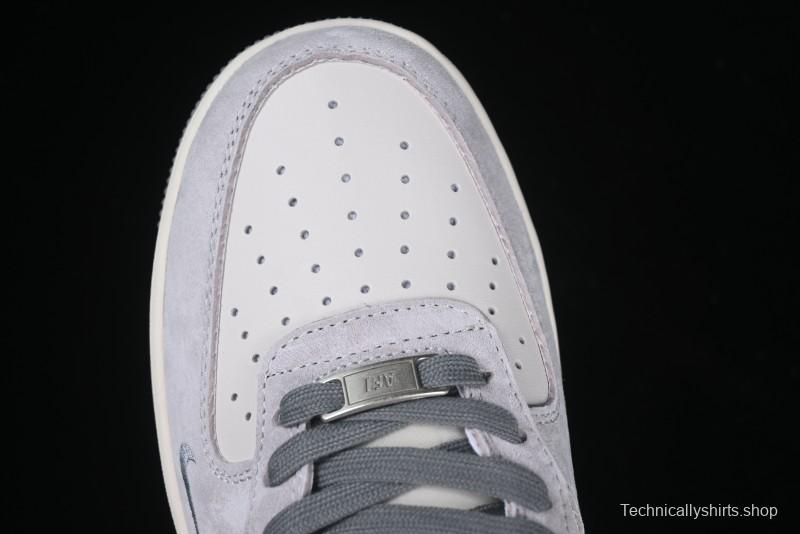 Nike Air Force 1 '07 Low The North Face Collaboration Grey Pigskin Grey Sole Low-Top Casual Sneakers - XZ6188-915