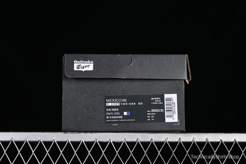 Onitsuka Tiger Mexico 66 Low-Top Leather Sneakers for Casual Running - D507L-0152