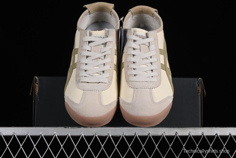 Onitsuka Tiger Mexico 66 Low-Top Leather Casual Running Shoes - 1183C076-101
