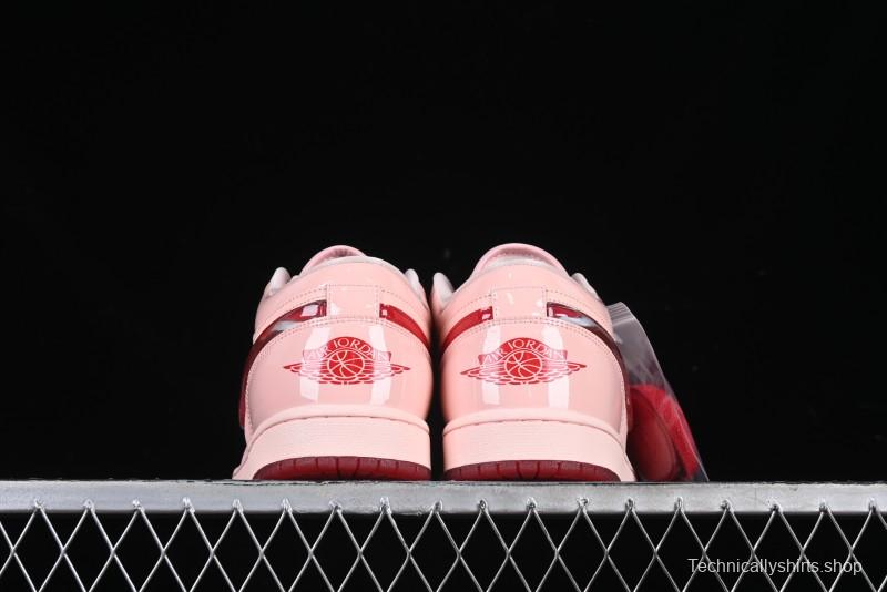 Nike Air Jordan 1 Low AJ1 Valentine's Day Jelly Pink Low-Top Lifestyle Basketball Shoes - HF3174-600
