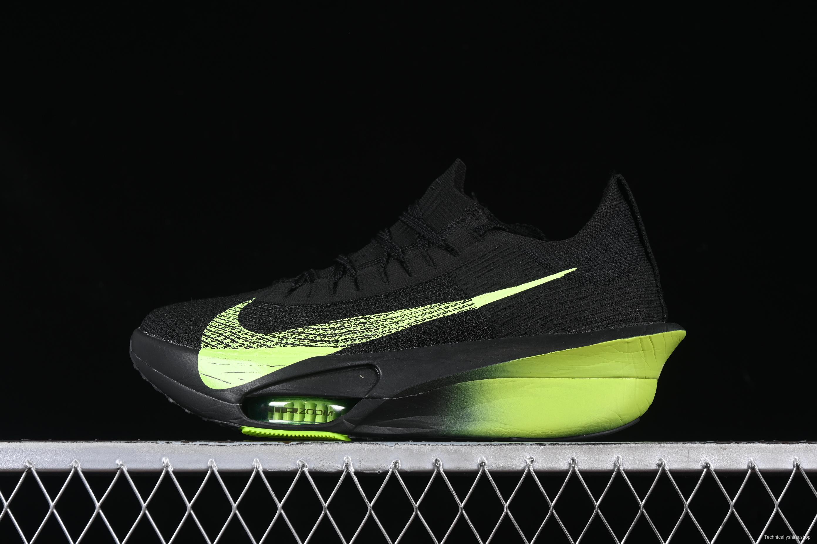 Nike Air Zoom Alphafly NEXT% 2 - Black & Volt Green Performance Running Shoes