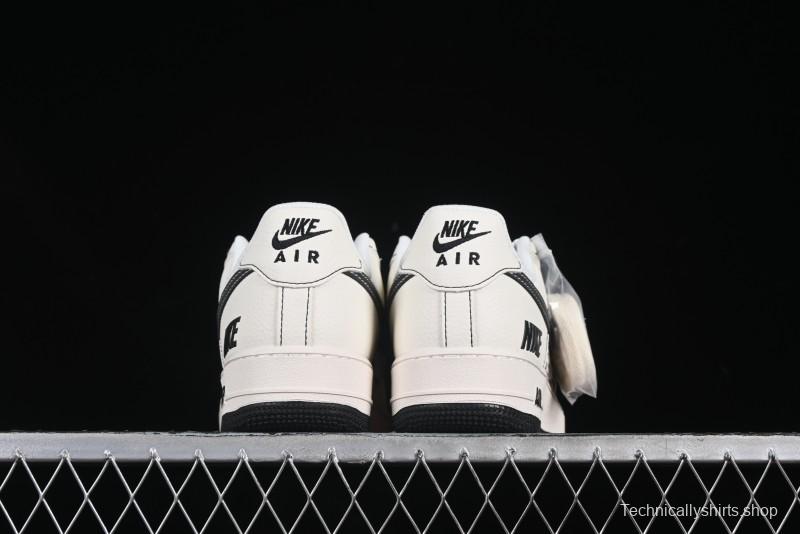 Nike Air Force 1 '07 Low Custom Casual Sneakers with Multiple Swoosh Design - HH7518-068