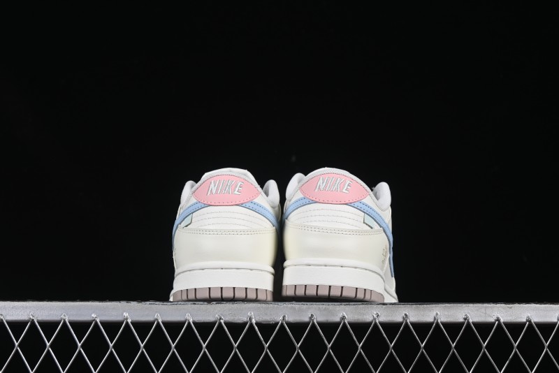 Nike Dunk Low "Pastel Panda" - Cream with Baby Blue & Pink Accents