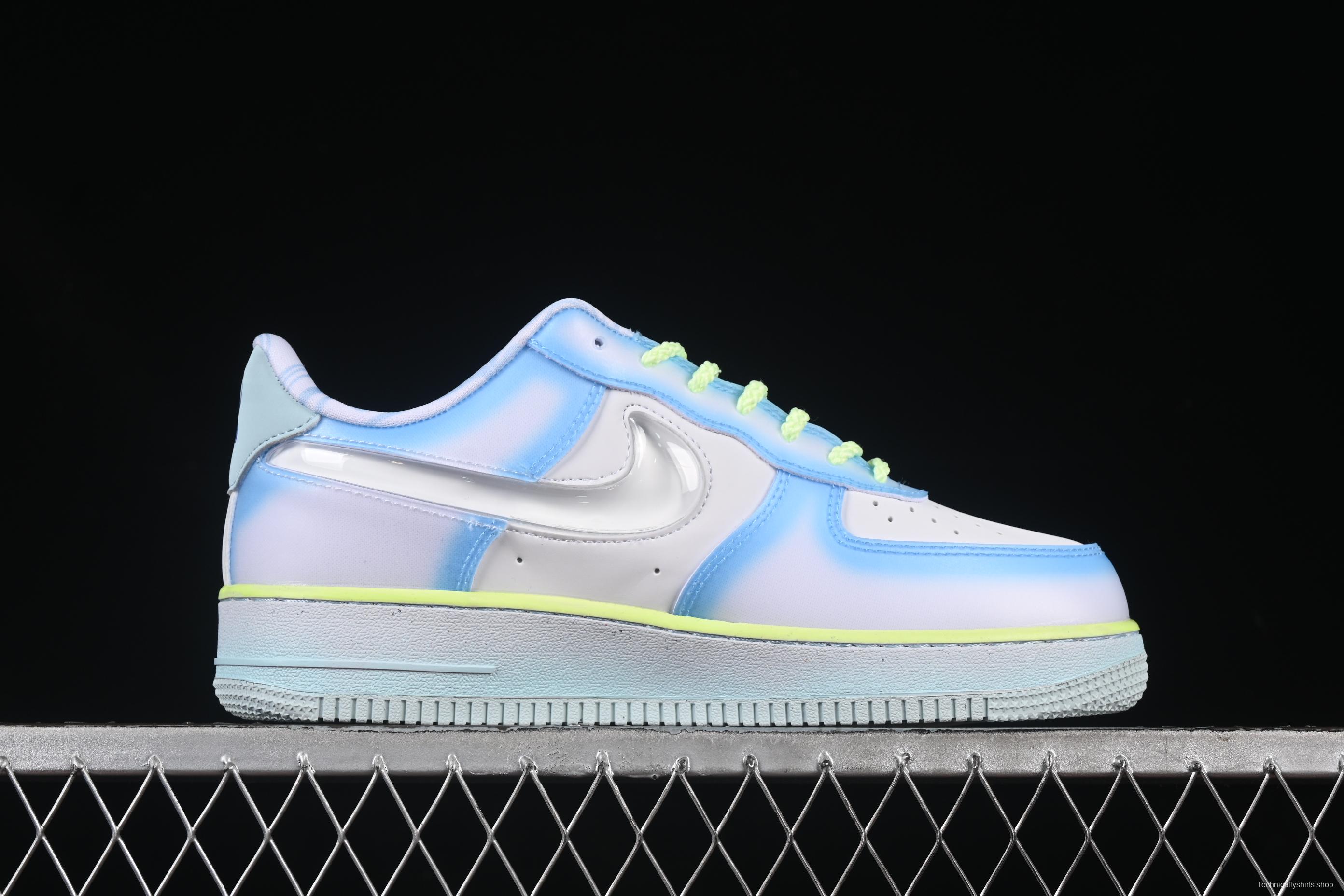 Nike Air Force 1'07 Low Jelly Blue Casual Sneakers - HJ4399-400
