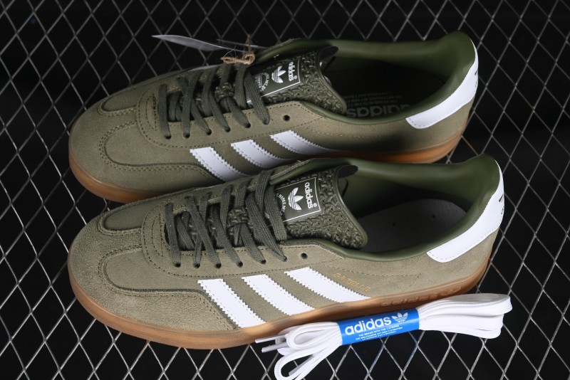 Adidas Originals Gazelle Indoor Retro Casual Slip-Resistant Wear-Resistant Low-Top Sneakers - JQ0174