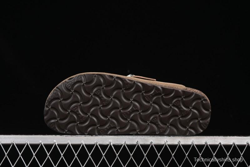 Birkenstock Arizona Soft Footbed Sandals with Suede Leather and Lambswool Lining - G.D4