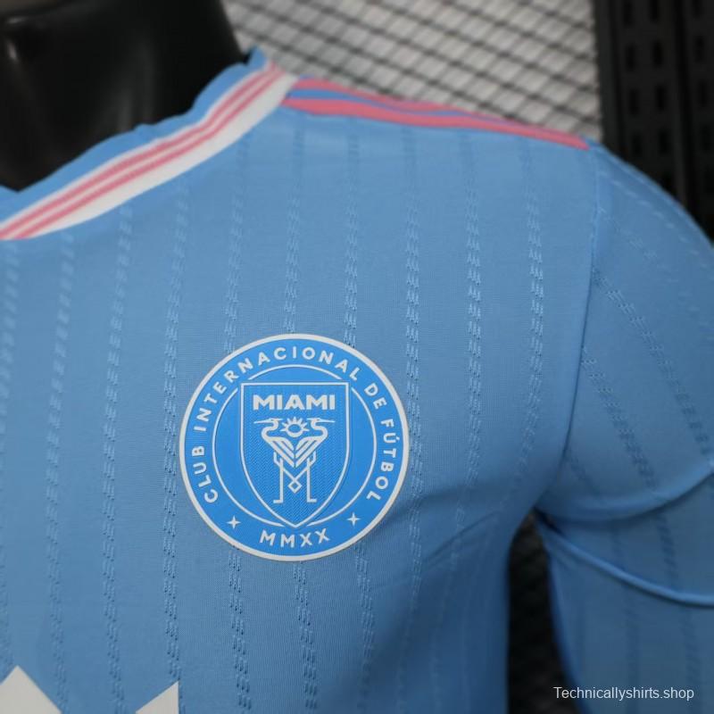 Player Version 25/26 Inter Miami Blue Third Long Sleeve Jersey
