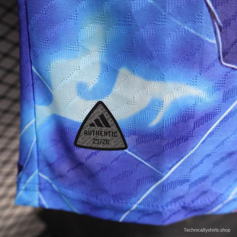 Player Version 2025 Japan Blue with Anime Character Design Jersey