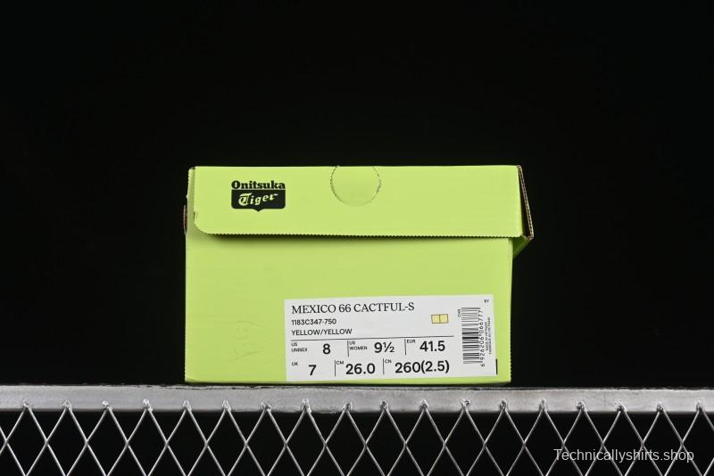 Onitsuka Tiger Mexico 66 Cactful-S Low-Top Leather Running Shoes in Pastel Colorway - 1183C347-750