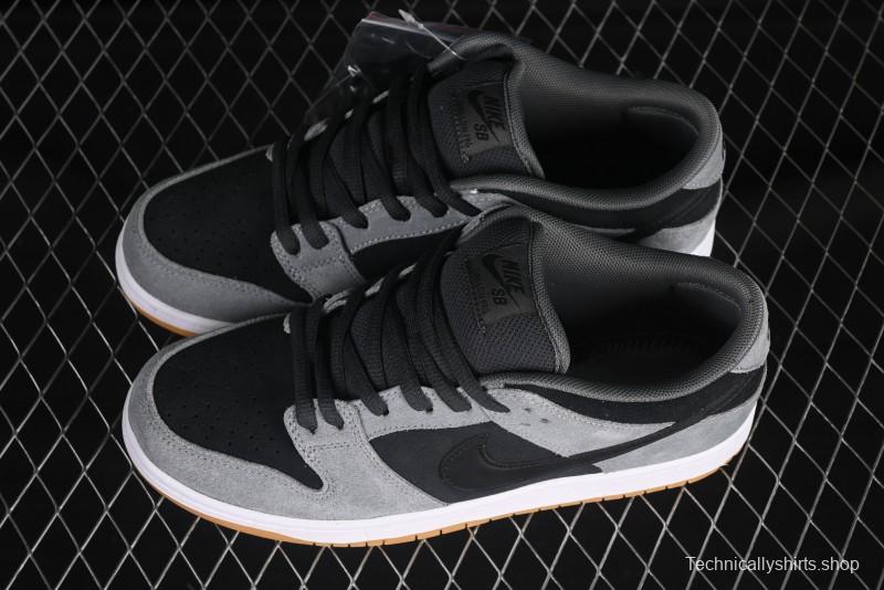 Nike SB Dunk Low Black Grey Low-Top Casual Skate Shoes - HF3063-001