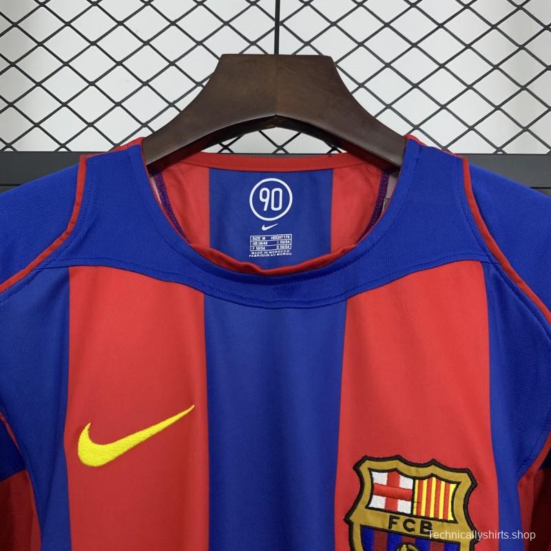 04/05 Retro Barcelona Home Jersey