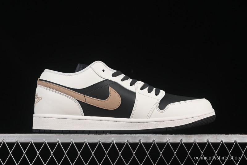 Nike Air Jordan 1 Low AJ1 Retro Casual Sneakers in Black White Grey - IH0649-021