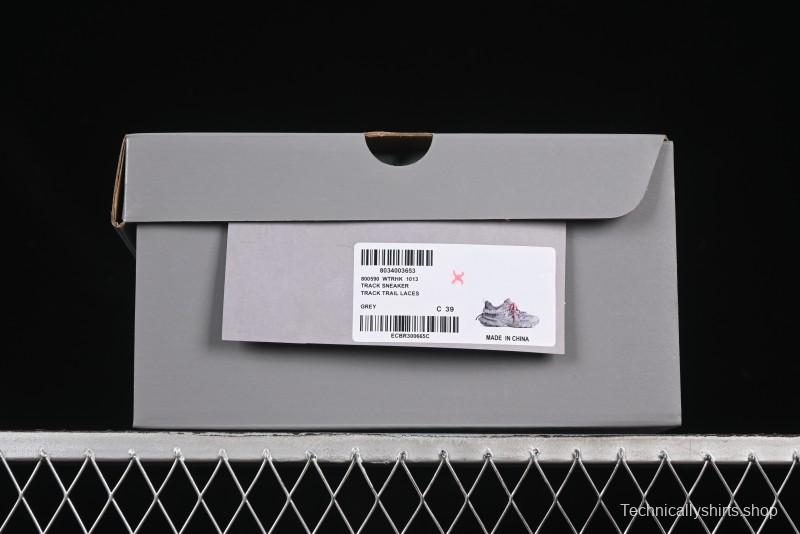 Balenciaga Track Sneaker Tess s.Gomma Res BI ALV/TIS EFF NUBUK/TIS E Waterproof Running Shoes - WTRHK1013