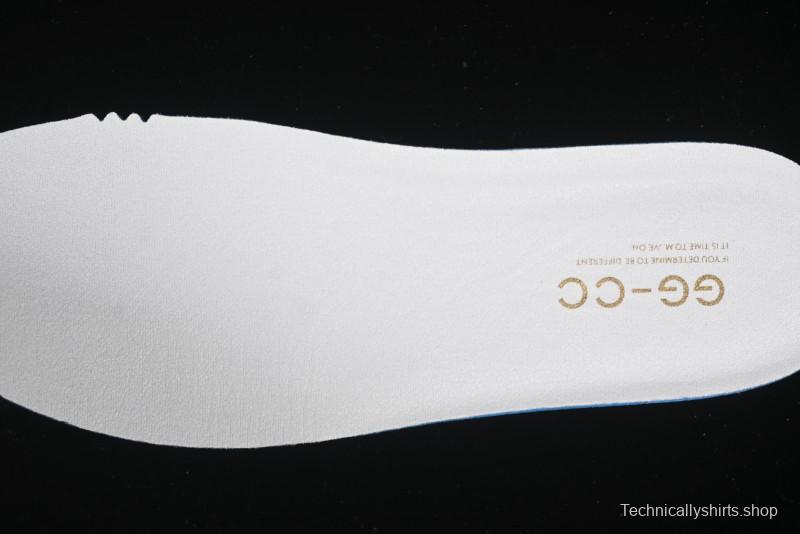 GG-CC Starry Sky Particle Silver White Lace-up Hollow Out Chunky Sneakers with 5cm Height Boost - G25U9778