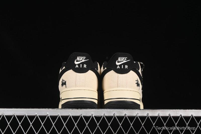 Nike Air Force 1 '07 Low Stussy Collaboration Hemp Low-Top Casual Sneakers - XX3168-153