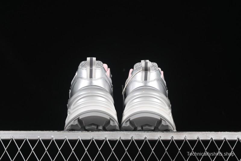 GG-CC 25ss New Platform Chunky Sneakers with 7CM Height Increase and Irregular Design - 668-2 Silver