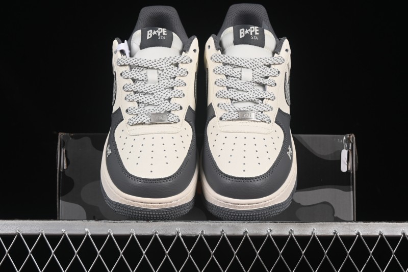 Nike Air Force 1 '07 Low Bape Collaboration Star Swoosh Casual Sneakers - XS1958-570