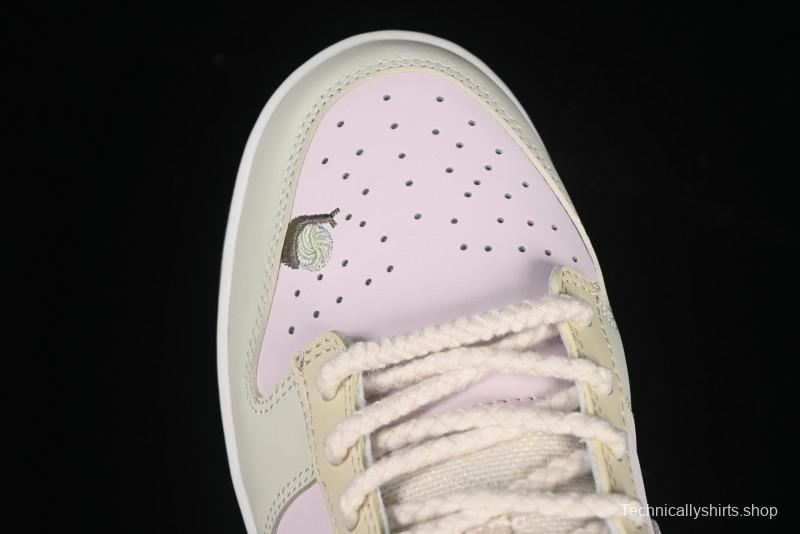 Nike Dunk Low Mushroom Floral-Themed Low-Top Casual Skate Shoes - IB8876-661