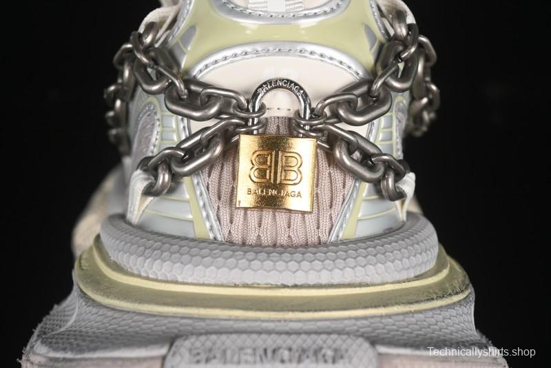 Balenciaga Phantom Sneaker 3XL Running Shoes with Transparent Heel Strap - W3XPL9182