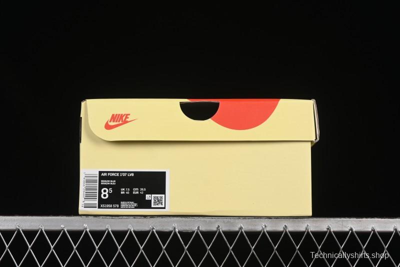 Nike Air Force 1 '07 Low Stussy Collaboration Retro Denim Casual Sneakers - XS1958-578