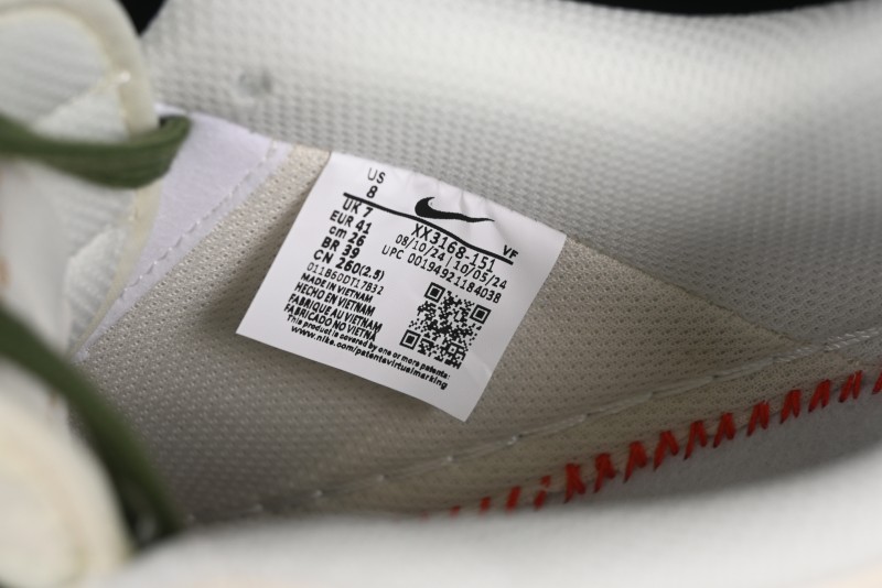 Nike Air Force 1 '07 Low Stussy Collaboration Green Swoosh Gold Embroidery Casual Sneakers - XX3168-151