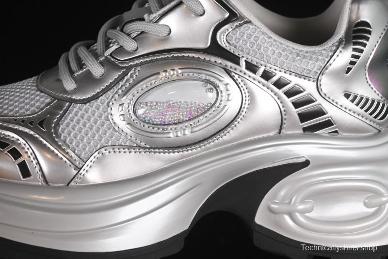 GG-CC Casual Sports Running Shoes with Triple-Layer Crescent Sole and 5cm Height Boost - 668-1