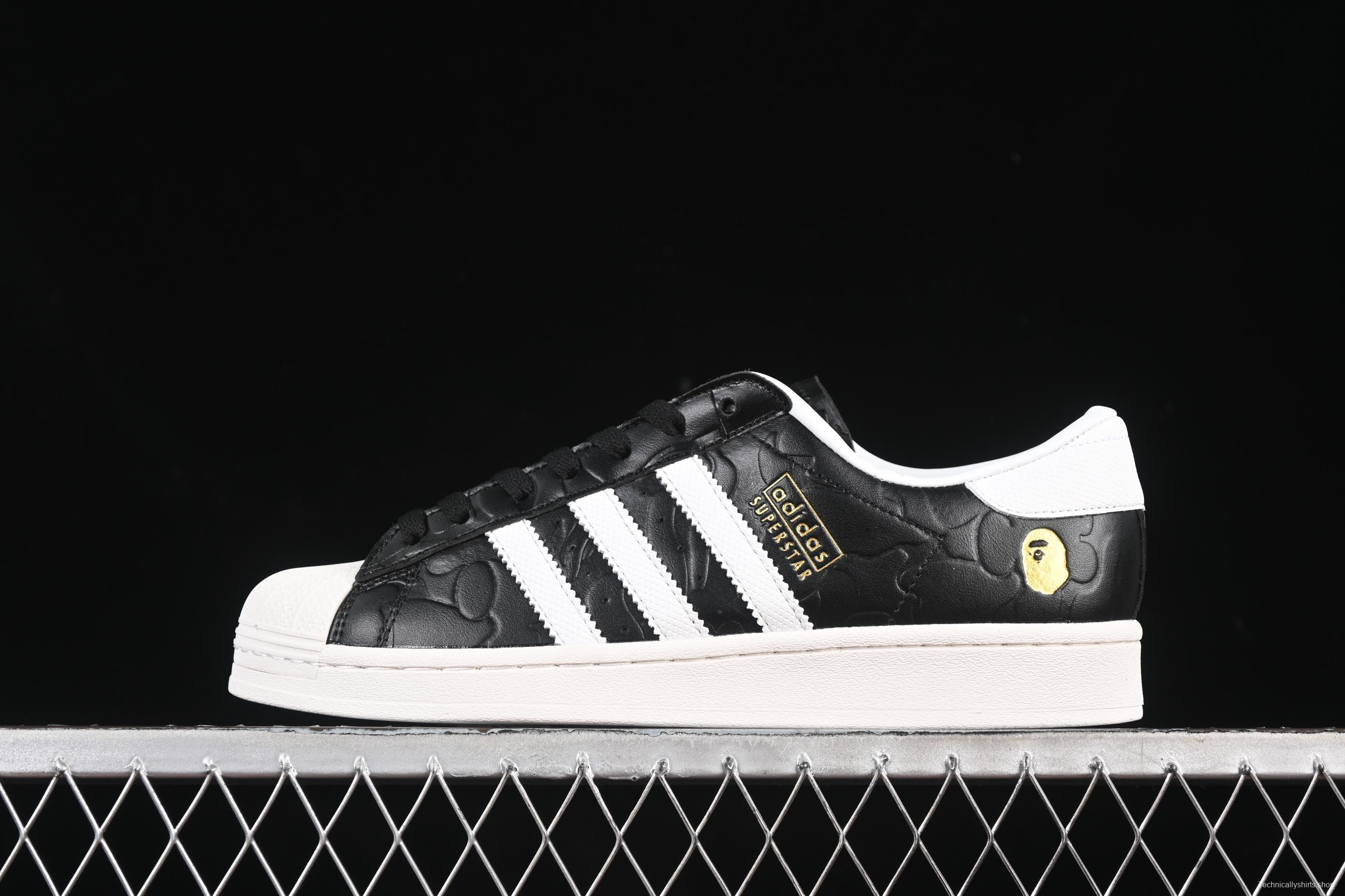 Bape x Adidas Superstar Shell Toe Casual Sneakers - JQ3666