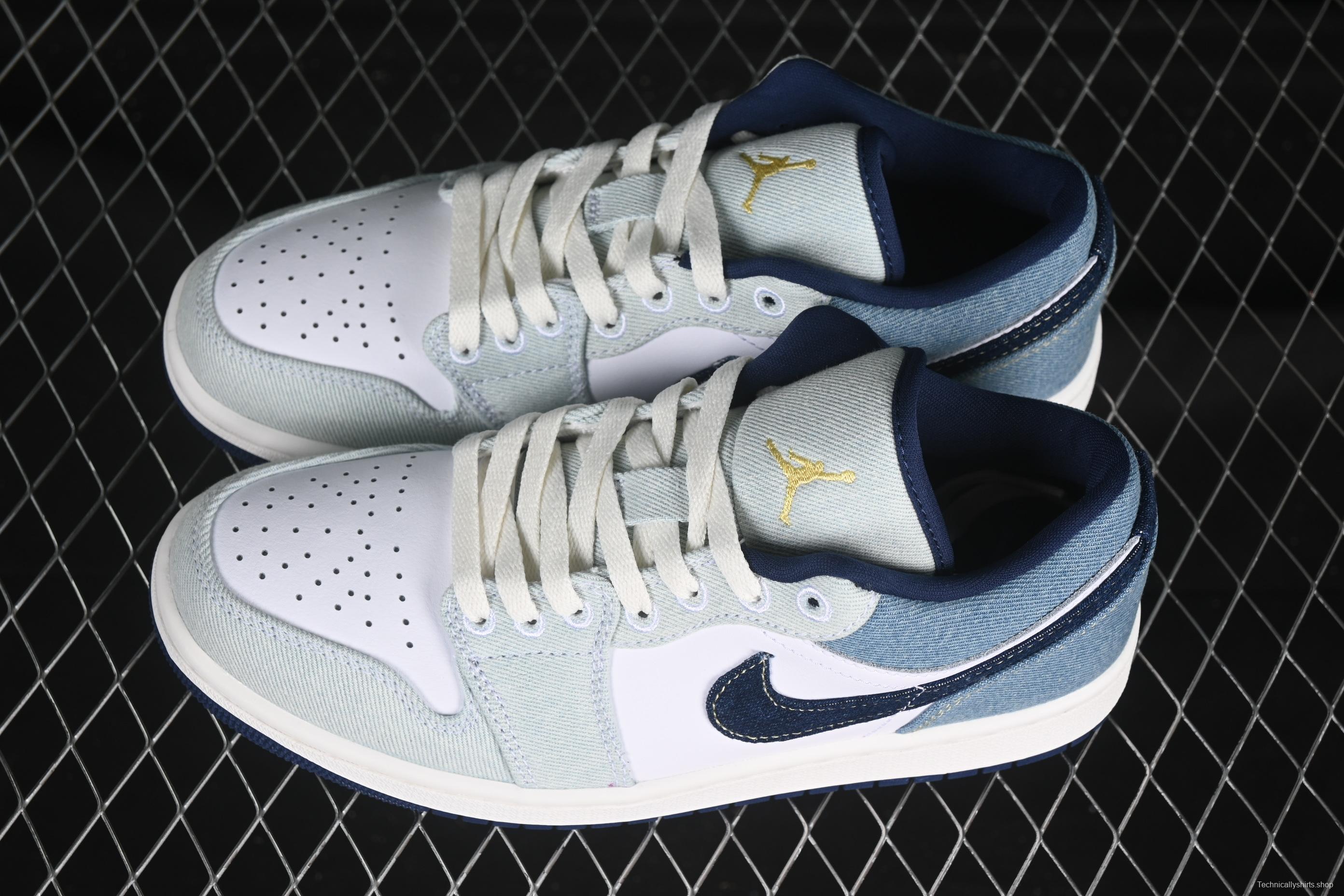 Nike Air Jordan 1 Low "Canadian Tuxedo" Basketball Shoes - IH0648-141
