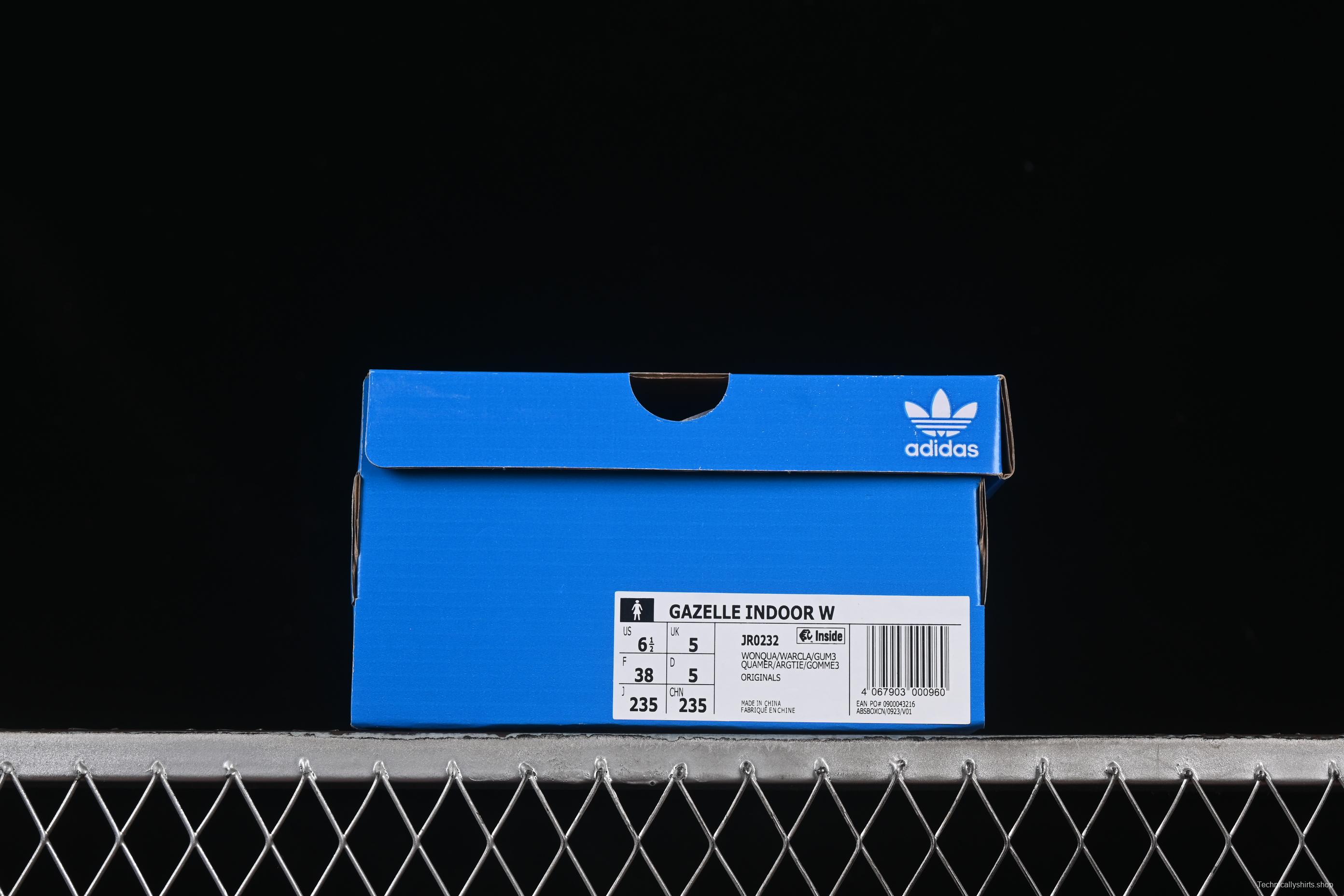 Adidas Originals Gazelle Indoor Retro Casual Slip-Resistant Wear-Resistant Low-Top Sneakers - JR0232