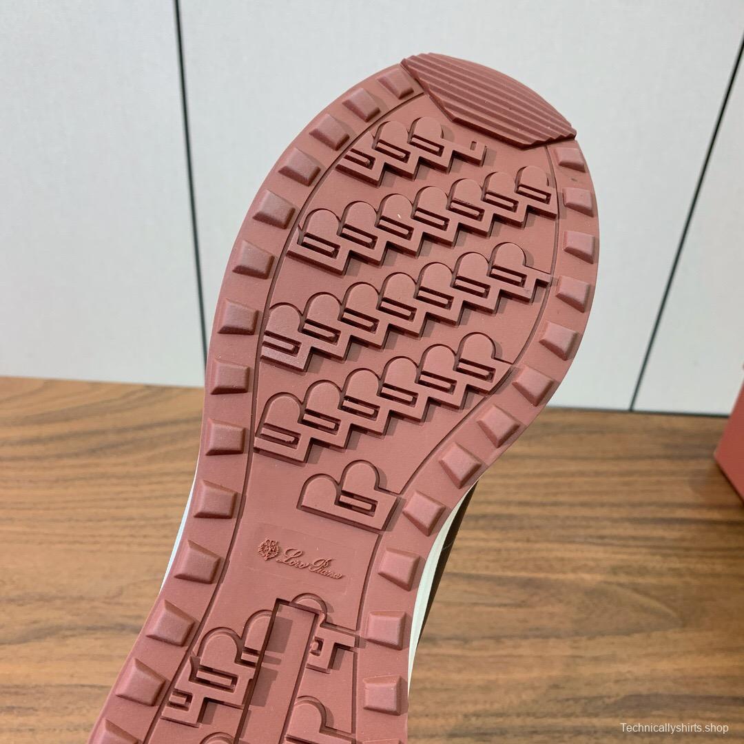 2025 Unisex Le Parmentier Grey Blue Suede Leather Sneakers LY