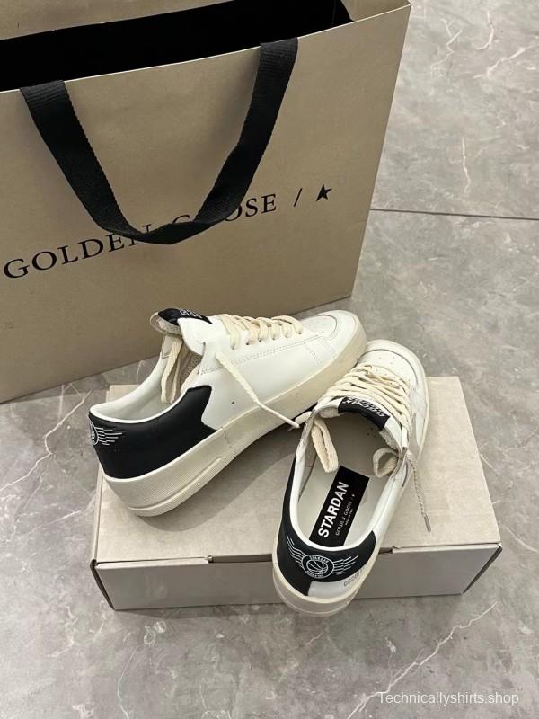 2024 Unisex GGDB White Black Leather Low Top Sneakers MJ00260