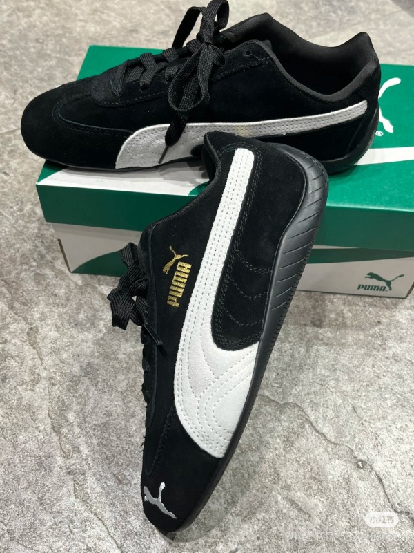 2025 Men Puma Black White Suede Sneakers KFY00260