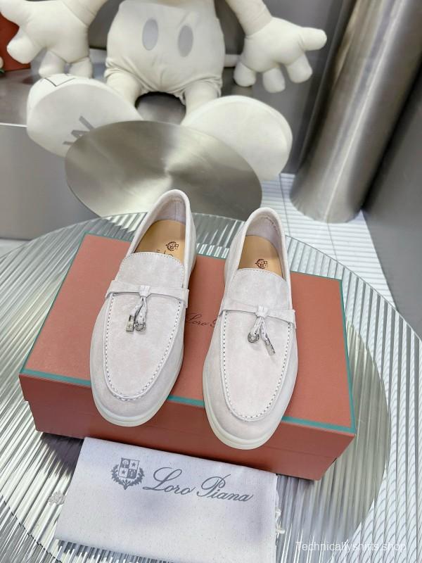 2024 Men Le Parmentier White Suede Loafers MJ00270