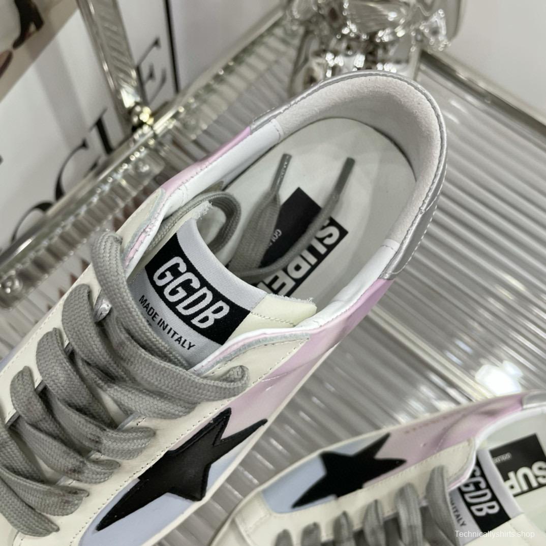 2025 Unisex GGDB White Pink Blue Leather Suede Sneakers