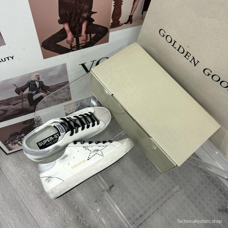 2025 Unisex GGDB White Black Suede Leather Sneakers MJ00260