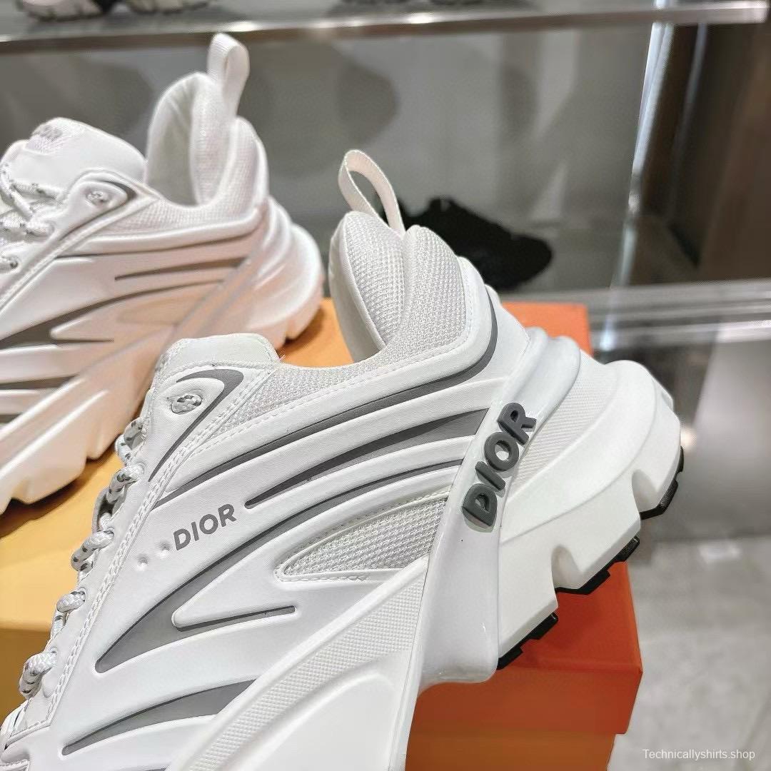 2024 Unisex Dior White Mesh Leather Sneakers MJ00360