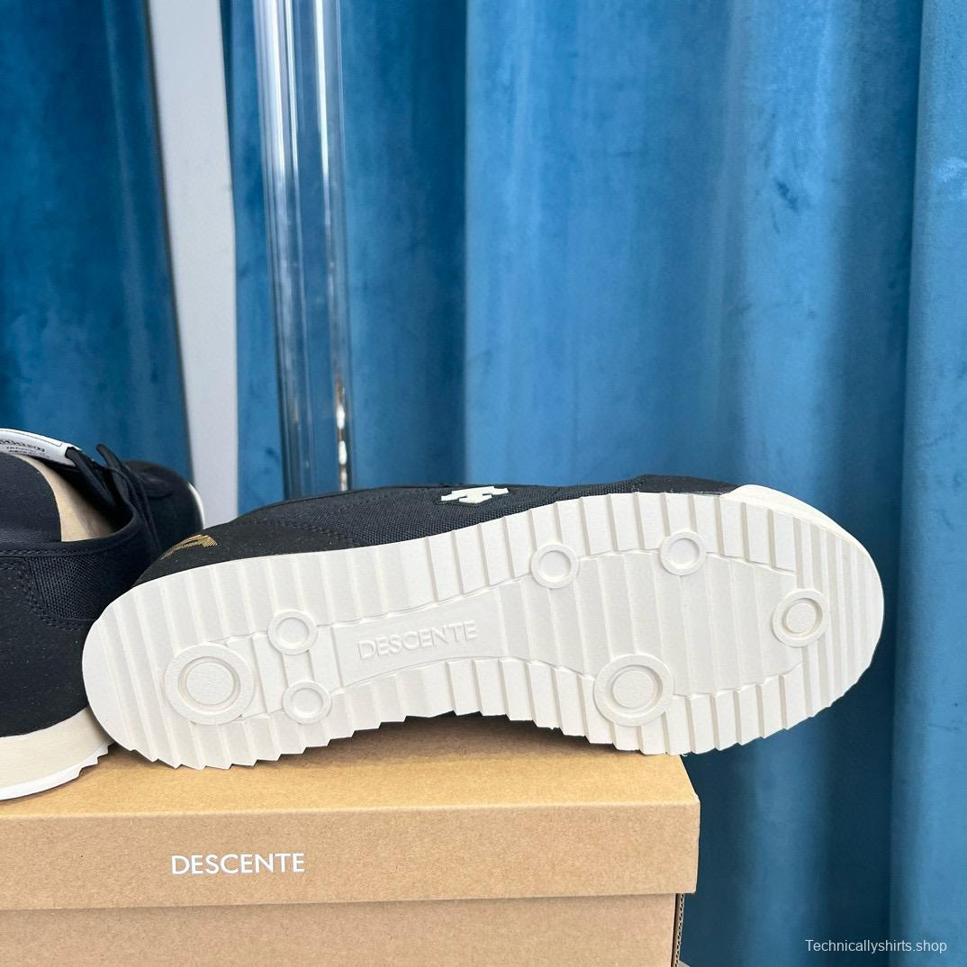 2024 Unisex Descente Black Canvas Plimsolls MJ00280