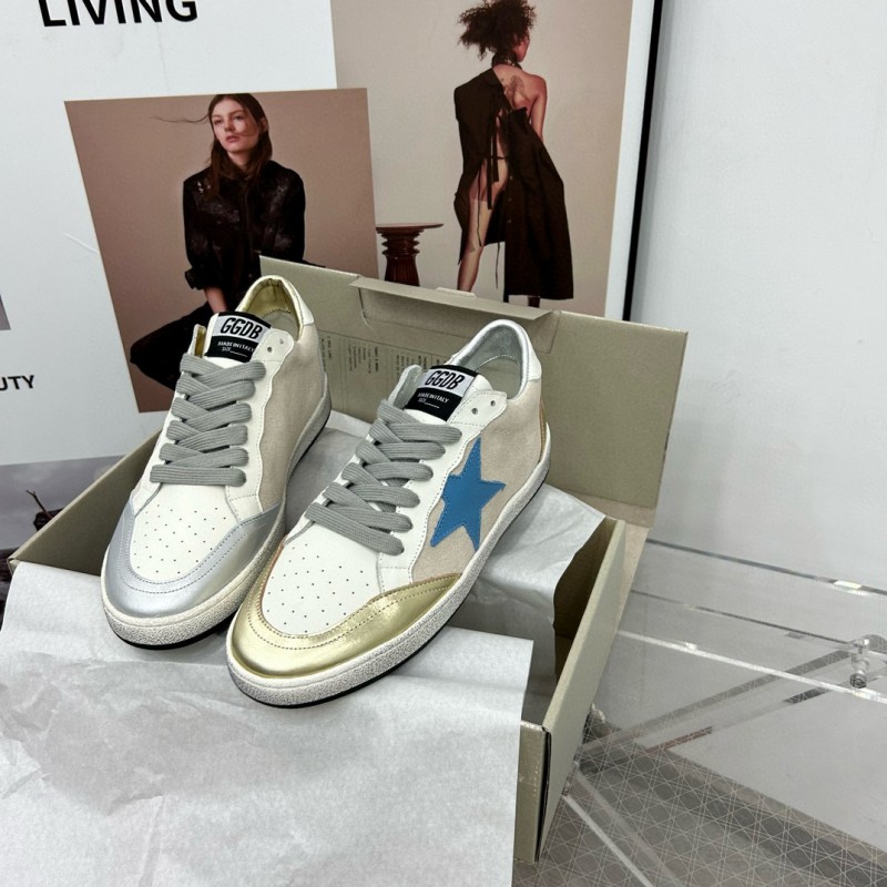 2024 Unisex GGDB White Pink Grey Leather Suede Low Top Sneakers MJ00260